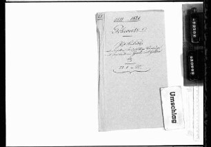 Postverbindung mit der Schweiz sowie Postverträge mit den Kantonen Zürich und St. Gallen (1811-1821)
