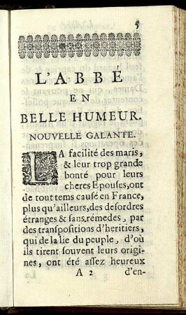 L'abbè en belle humeur.