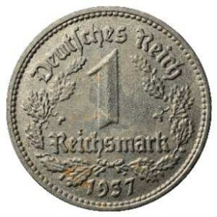 Fundmünze, Reichsmark, 1937