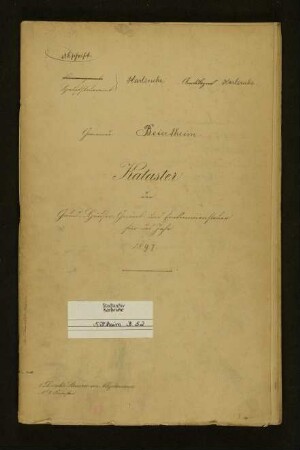Steuerkataster (Kataster der Grund-, Häuser- und Erwerbssteuer; Abschriften)