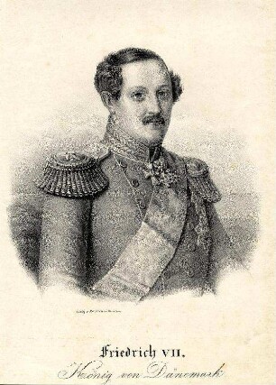 Bildnis von Friedrich VII. (1808-1863), König von Dänemark