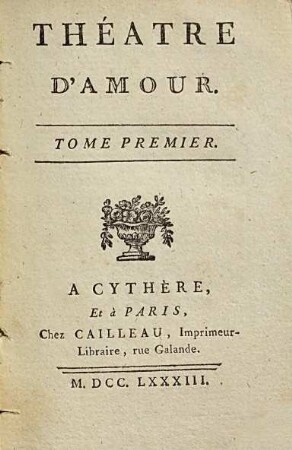Théâtre D'Amour, 1