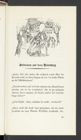 Stimmen auf dem Heimweg