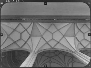 Görlitz. Peterskirche (Neubau 1425/1497, Türme 1889-1891). Netzgewölbe