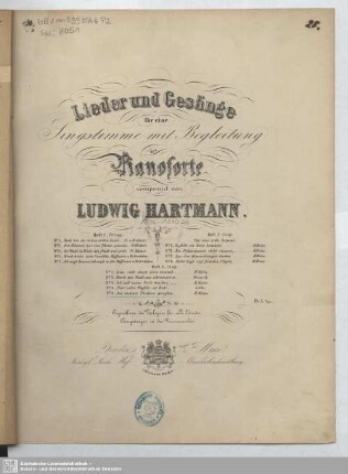 Heft 3 ; 5: Aus meinen Thränen sprießen : [Partitur]