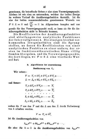 2. Algorithmus der Ausrechnung.