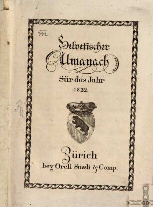 Helvetischer Almanach. 1822