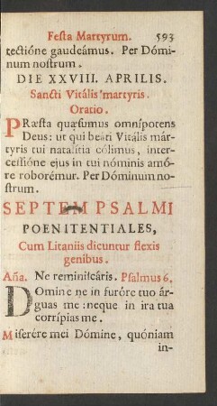 Septem Psalmi Poenitentiales, ...