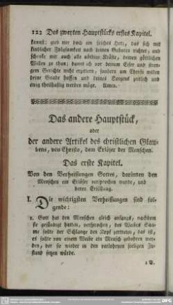 Das andere Hauptstück, oder der andere Artikel des christlichen Glaubens, von Christo, dem Erlöser der Menschen
