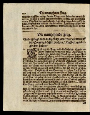 Die neunzehende Frag.