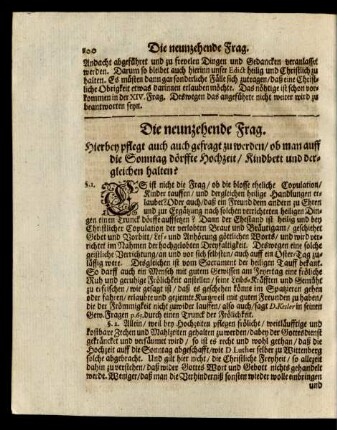 Die neunzehende Frag.