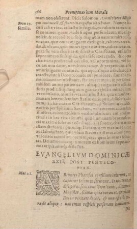 Evangelivm Domincae XXII. Post Pentecosten.