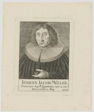 Bildnis des Iohann Iacob Müller
