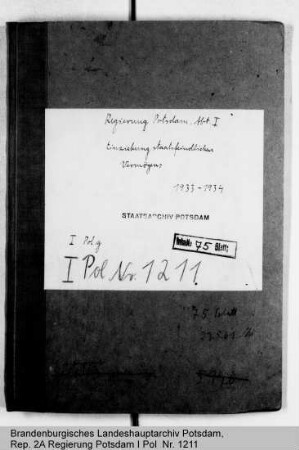 Einziehung und Verwertung staatsfeindlichen Vermögens