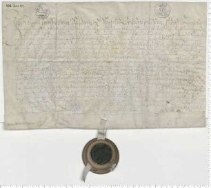 Lehnbrief der von Laffert, ausgestellt von Johann Friedrich von Saldern. Eigenhändige Unterschrift.