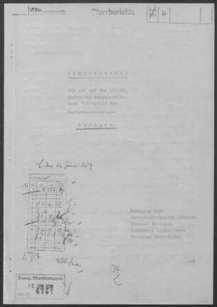Ostrach mit Diaspora: Pfarrbericht 1958