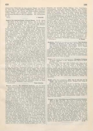 499-500 [Rezension] Wächter, E., Die christlichen Perikopen