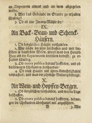X. An Wein- und Hopffen-Bergen
