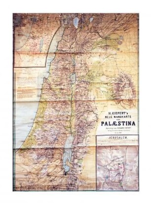 H. Kiepert´s Neue Wandkarte von Palaestina
