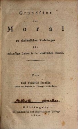 Grundsätze der Moral
