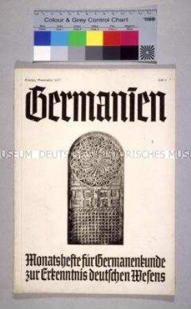 Historische Fachzeitschrift "Germanien" u.a. zur Rassenpolitik und zur germanischen Kultur