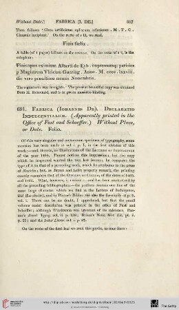 [691. Fabrica (Iohannes De) - 697. Florius (Franciscus)]