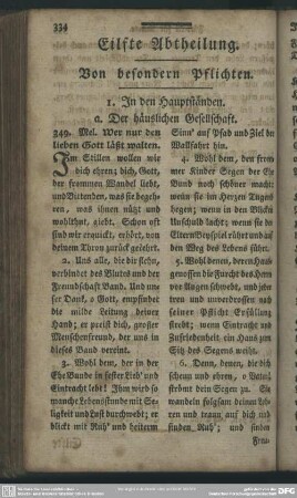 Eilfte Abtheilung. Von den besondern Pflichten