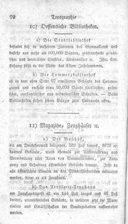 11) Magazine, Zeughäuser etc.