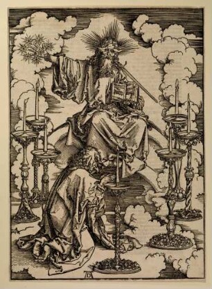 Johannes erblickt die sieben Leuchter