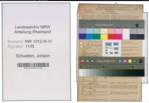 Entnazifizierung Johann Schuetten , geb. 12.04.1887 (Fabrikant)
