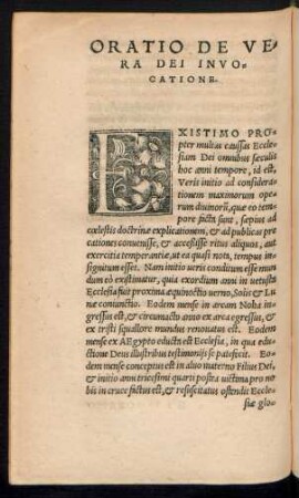 Oratio De Vera Dei Invocatione.