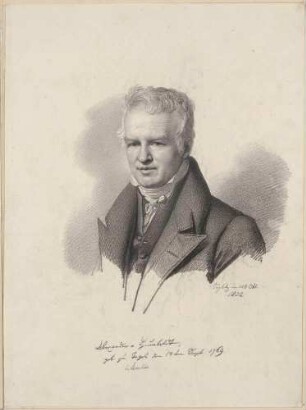 Bildnis Humboldt, Alexander von (1769-1859), Naturwissenschaftler, Geograf, Forschungsreisender, Arzt, Schriftsteller