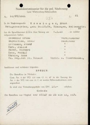 Memminger, Ernst