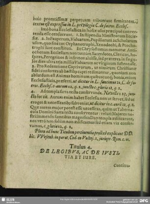 Titulus 4. De Legibus, Ac De Iustitia Et Iure