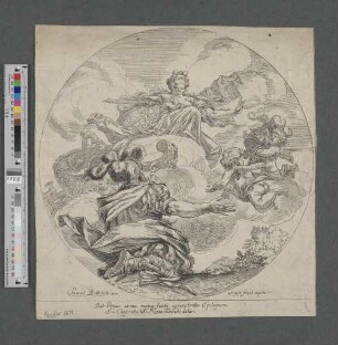 [Aeneas erhält von Venus Waffen]