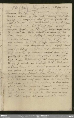 Eigenh. Brief von Friedrich Schleiermacher an August Wilhelm von Schlegel, Berlin, 28.06.1800