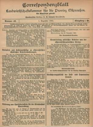 Nummer 49. 5. Dezember 1900.