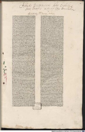 Lectura super quinque libros Decretalium, [1]. Super primum librum decretalium