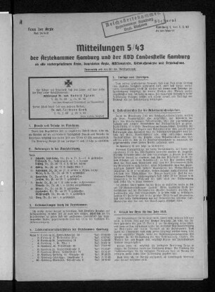 4. Lebensmittelattestprüfungsstellen der Ärztekammer Hamburg.