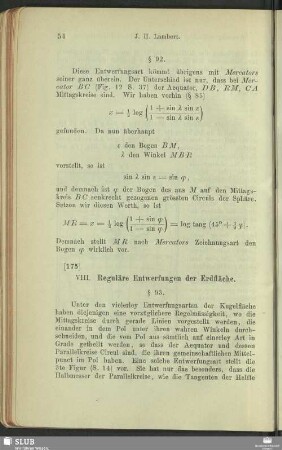 VIII. Reguläre Entwerfungen der Erdfläche