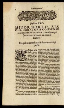 Consilium XXVI.