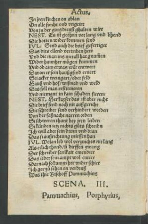 Scena. III. Pammachius, Porphyrius.
