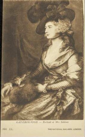Gainsborough. - Portrait of Mrs. Siddons