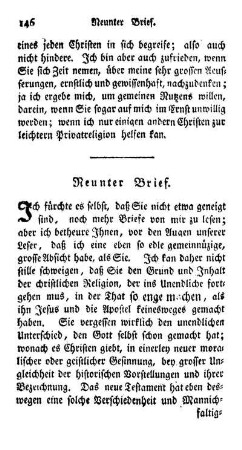 Neunter Brief.