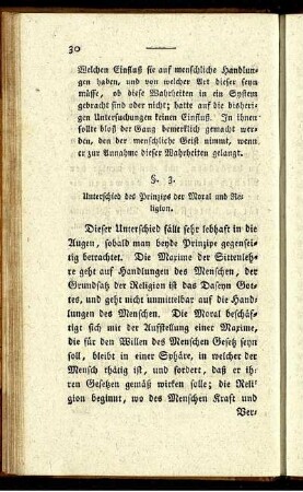 §. 3. Unterschied des Prinzips der Moral und Religion.