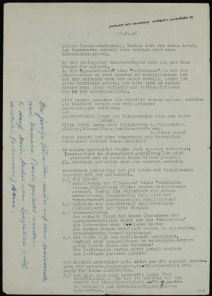 lieber freund westerdahl, besten dank für ihren brief...