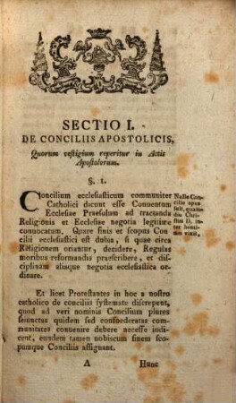 Exercitatio academica de Conciliis Apostolos