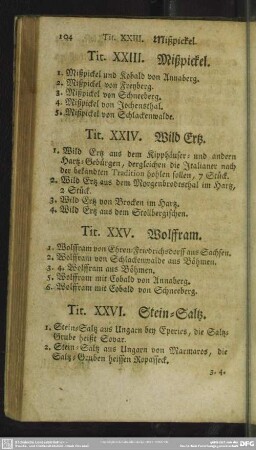 Tit. XXIII. Mißpickel