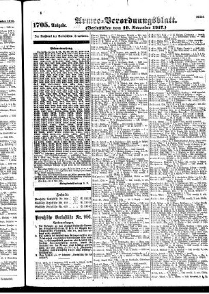 1705. Ausgabe. Samstag, 10. November 1917