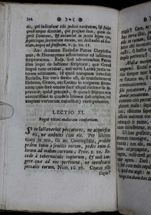 Lectio XI. - Lectio XV.